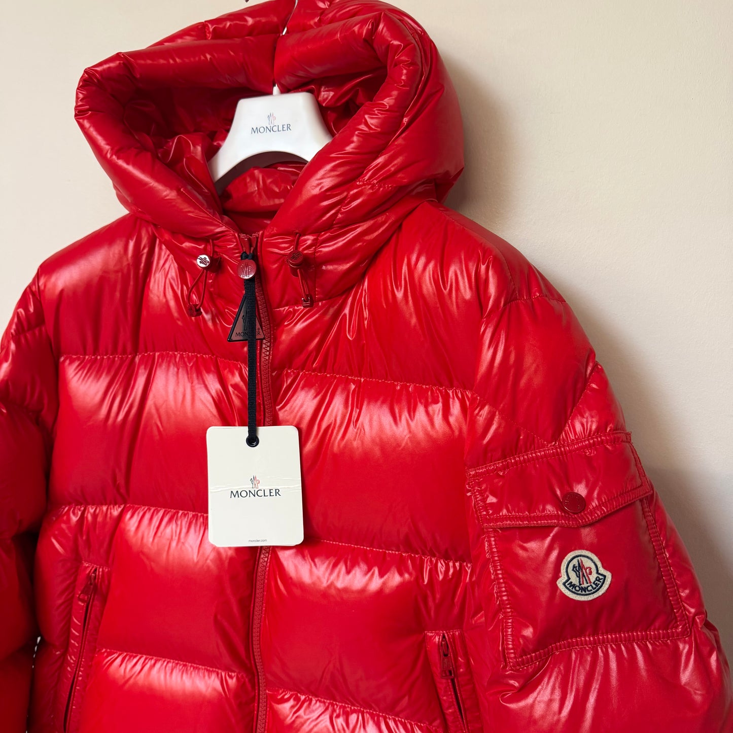Moncler Ecrins Down Jacket Red - Size 6