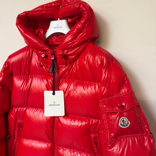 Moncler Ecrins Down Jacket Red - Size 6