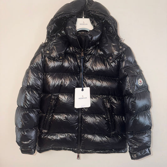 Moncler Womens Maire Hooded Short Down Jacket Black - Sizes 1,3 & 4