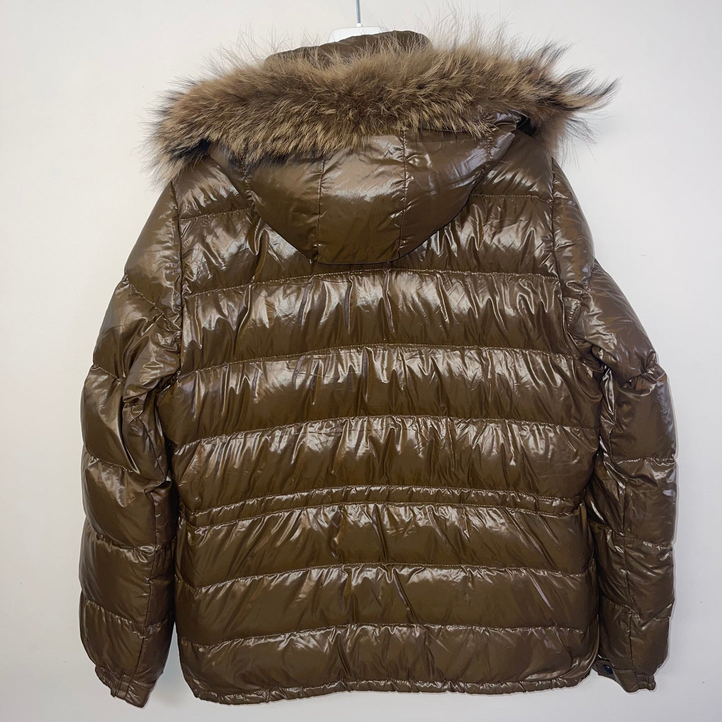 Moncler Mens Rod Fur Down Jacket - Size 5