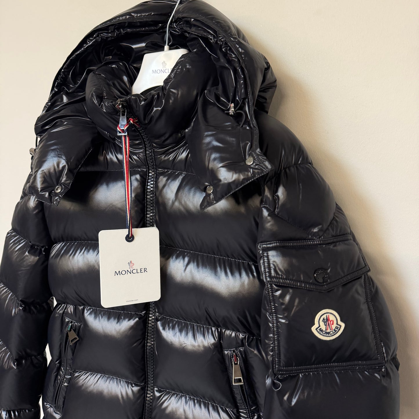 Moncler Maire Ladies Down Jacket Black - Size 1