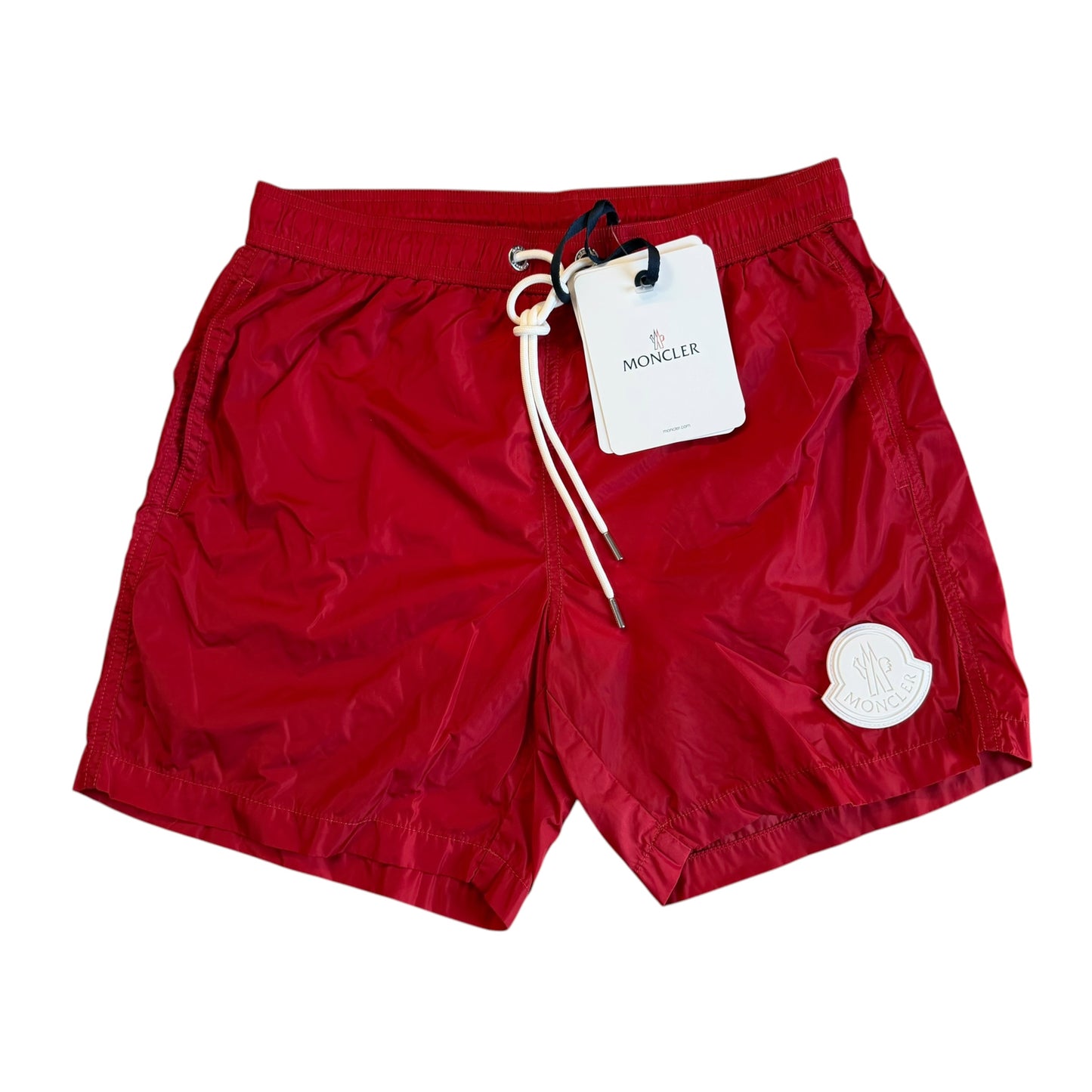 Moncler Mens Swim Shorts Red - Size S