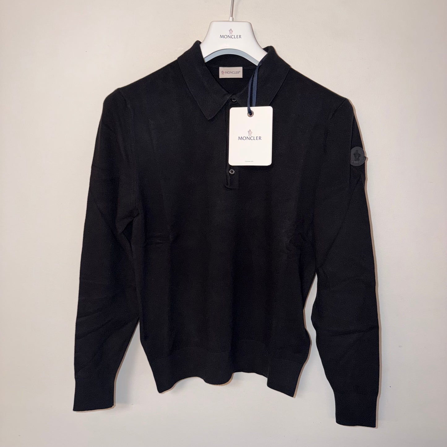 Moncler Long Sleeve Polo - Size L