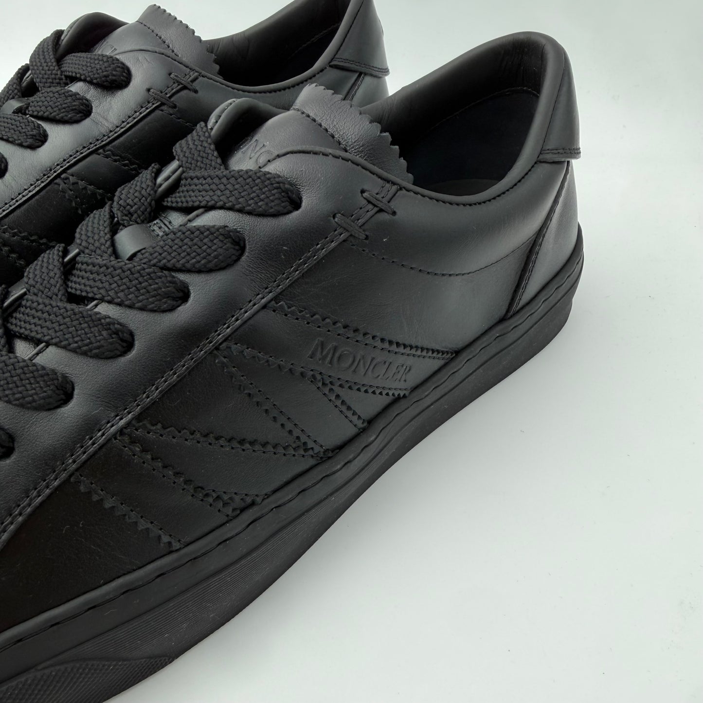 Moncler Mens Monaco Leather Shoes - EU41