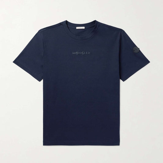Moncler Mens Leather Logo Tshirt