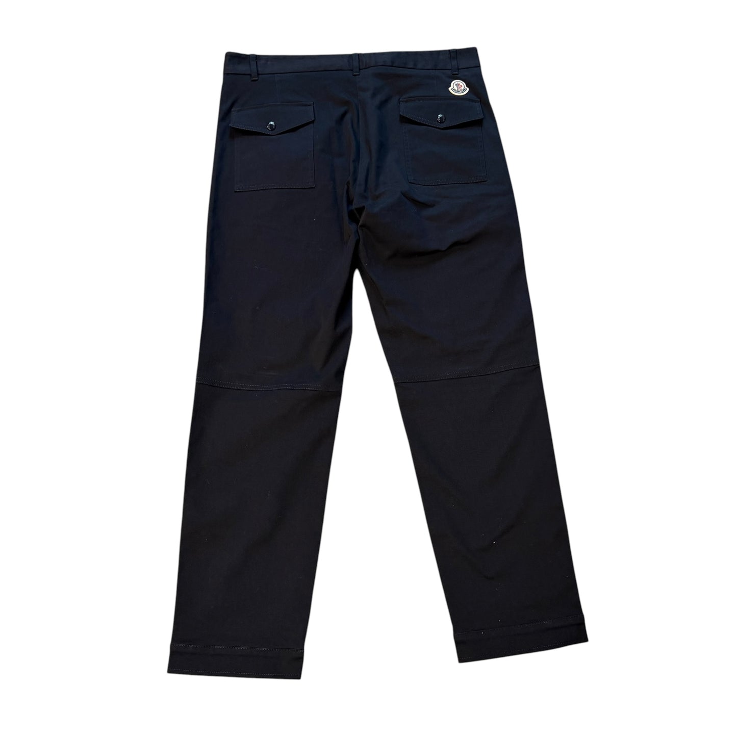 Moncler Zip Pocket Cotton Trousers Black - Size 50