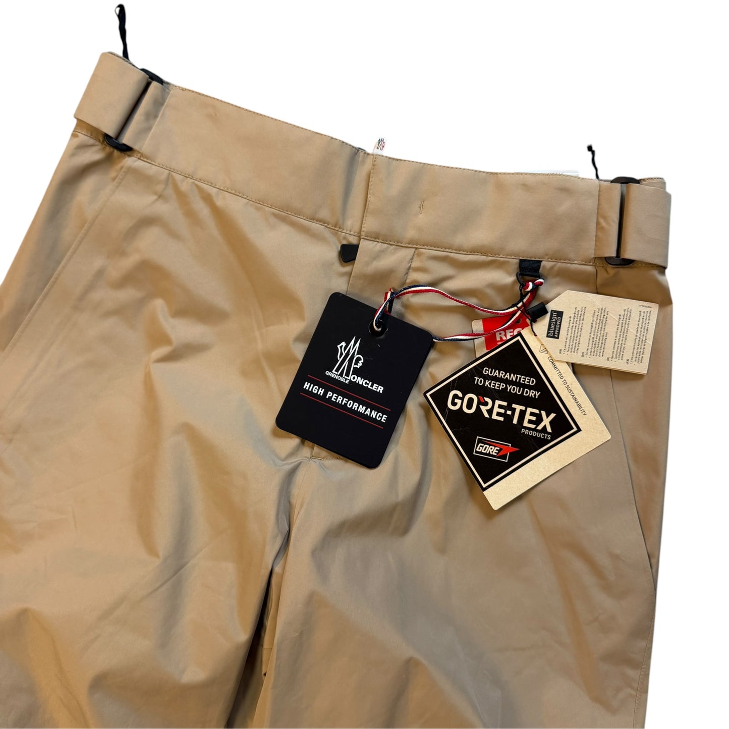 Moncler Grenoble Straight Gore-Tex Ski Pants Beige - Sizes M, L & XL