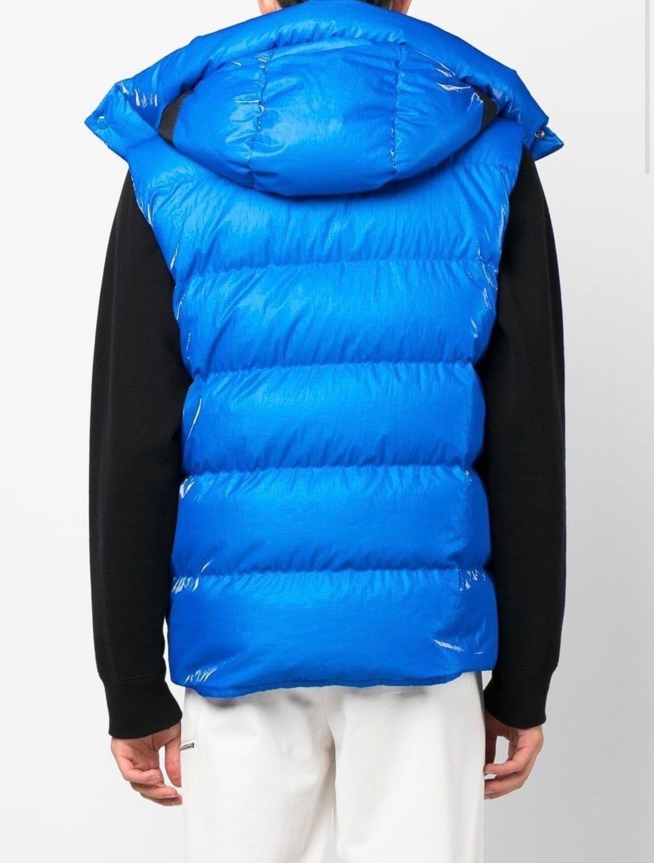 Moncler Lawu Hooded Gilet Blue