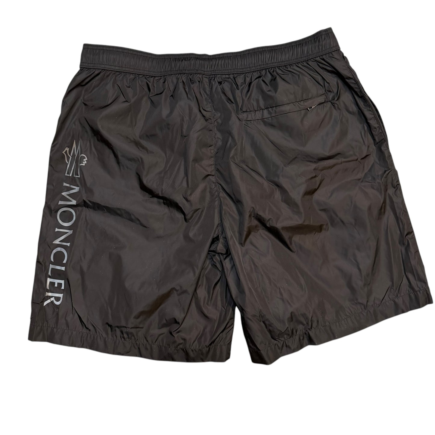 Moncler Matt Black Mens Swim Shorts Black - Size M