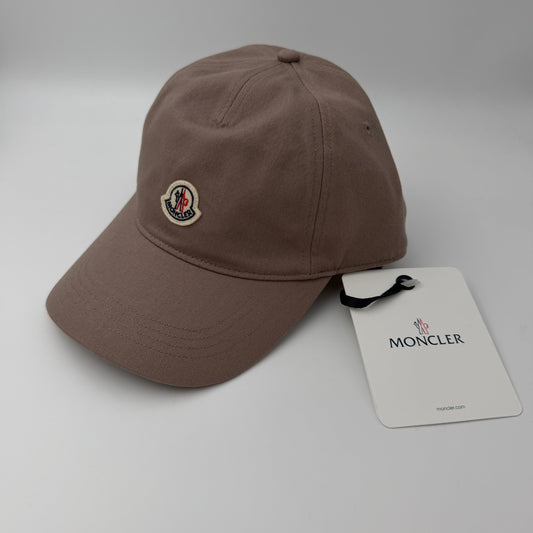 Moncler Logo Baseball Cap Taupe