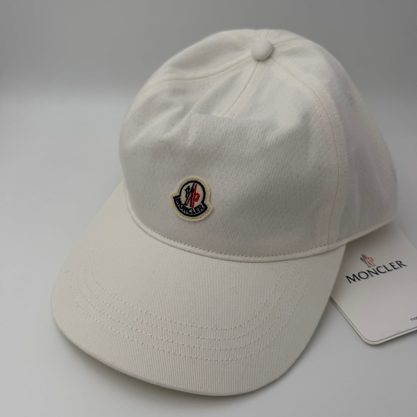 Moncler Logo Baseball Cap Off White