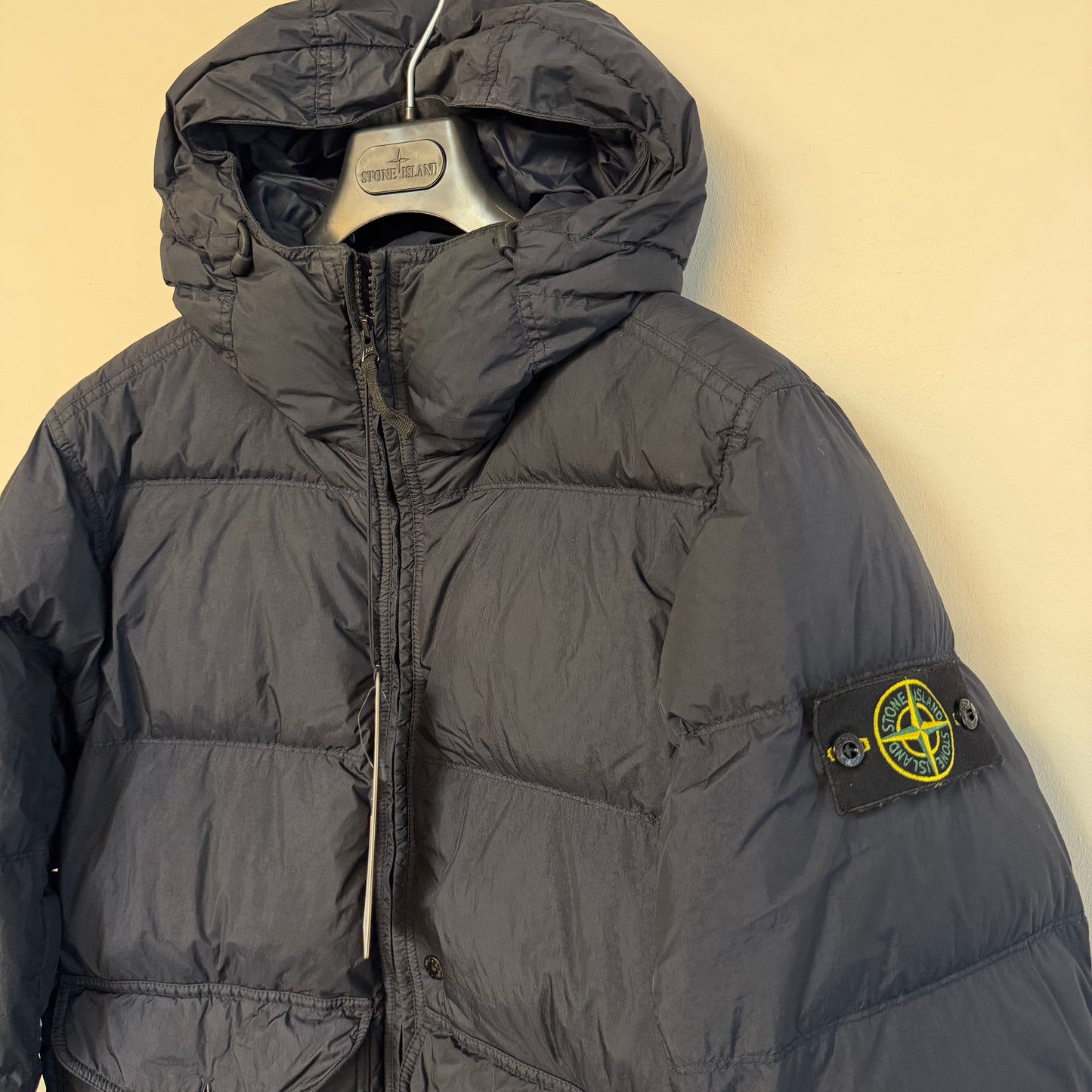 Stone Island Crinkle Reps Down Jacket - Size S