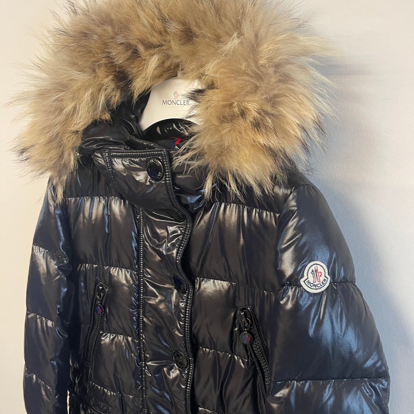 Moncler Ladies Loire Fur Jacket - Size 0