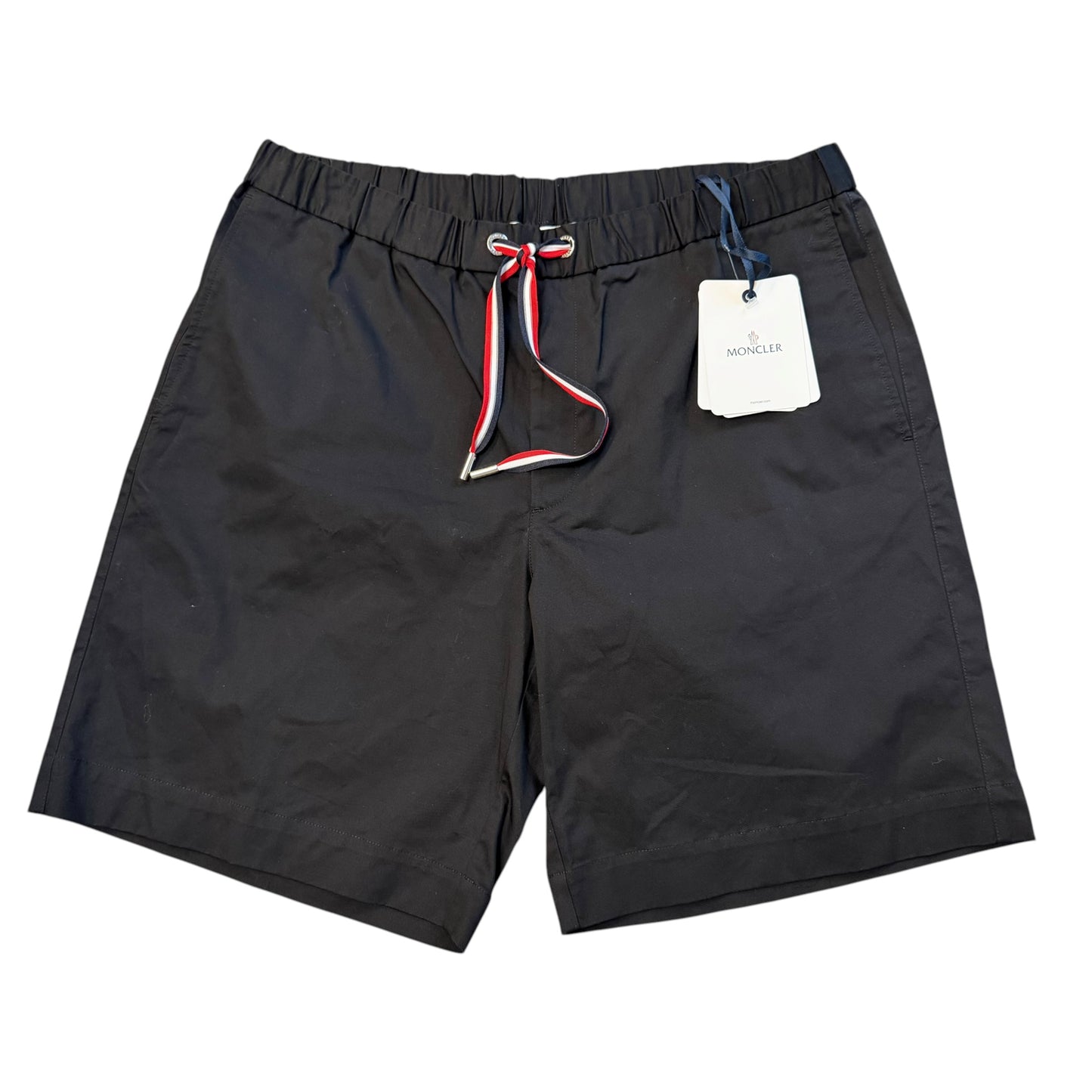 Moncler Tricolour Drawstring Shorts Black - Size 56