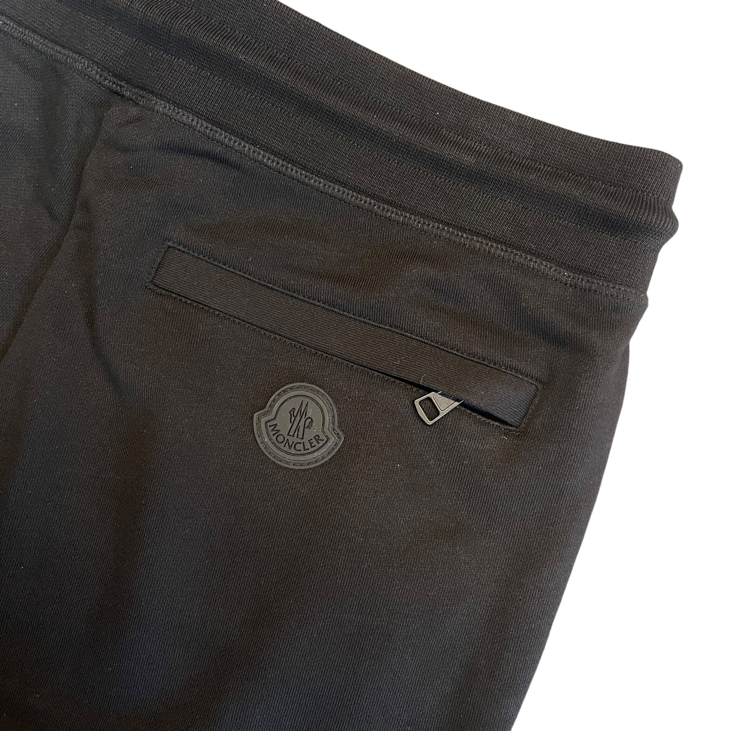 Moncler Mens Matte Black Jogging Pants - Size L