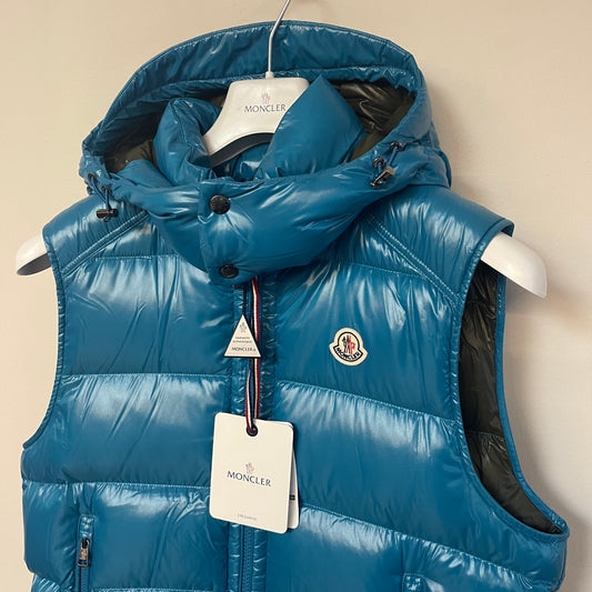 Moncler Mens Bormes Hooded Down Gilet - Size 3