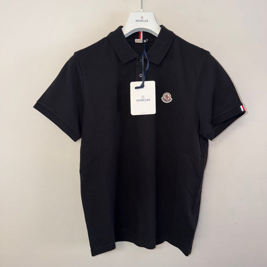Moncler Mens Polo Shirt Black - Size L