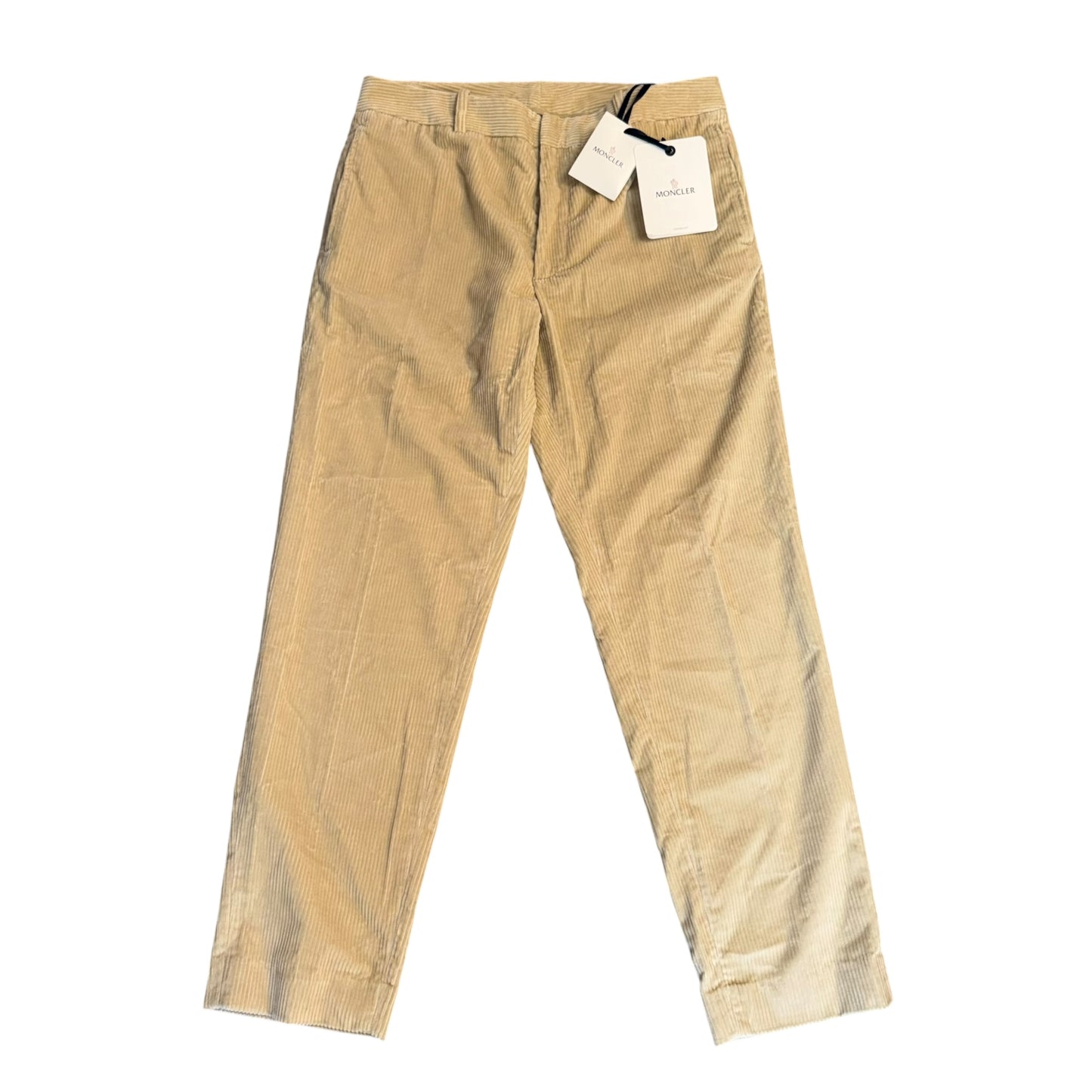 Moncler Mens Corduroy Trousers Beige - Size 48