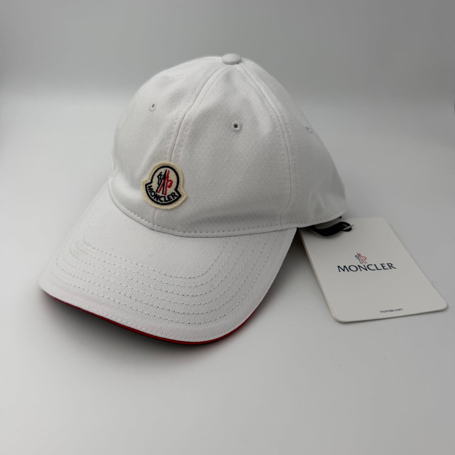 Moncler Logo Baseball Cap White