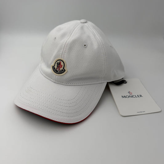 Moncler Logo Baseball Cap White