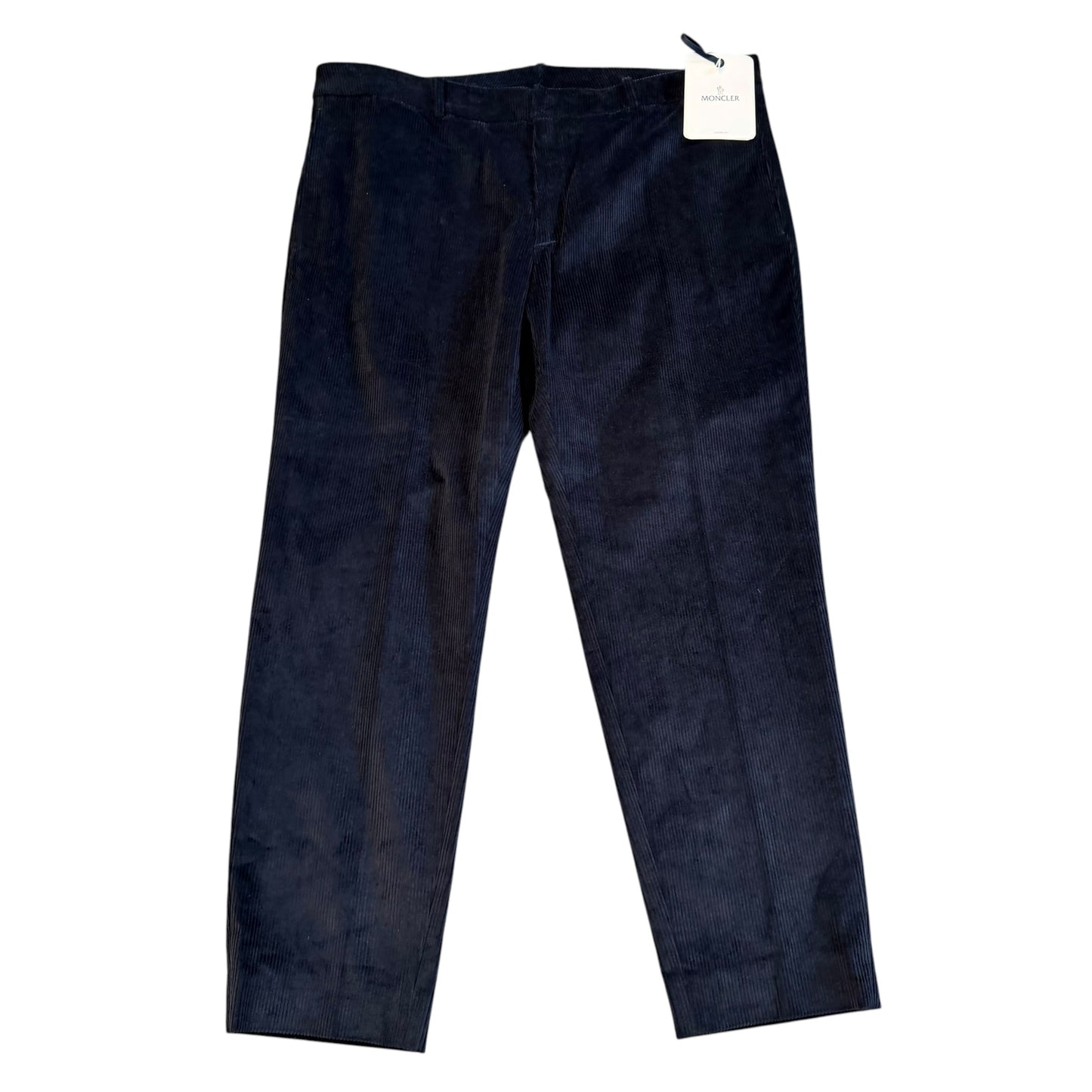 Moncler Mens Corduroy Trousers Navy - Size 56