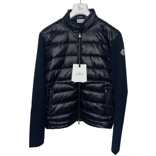 Moncler Mens Padded Cardigan Black