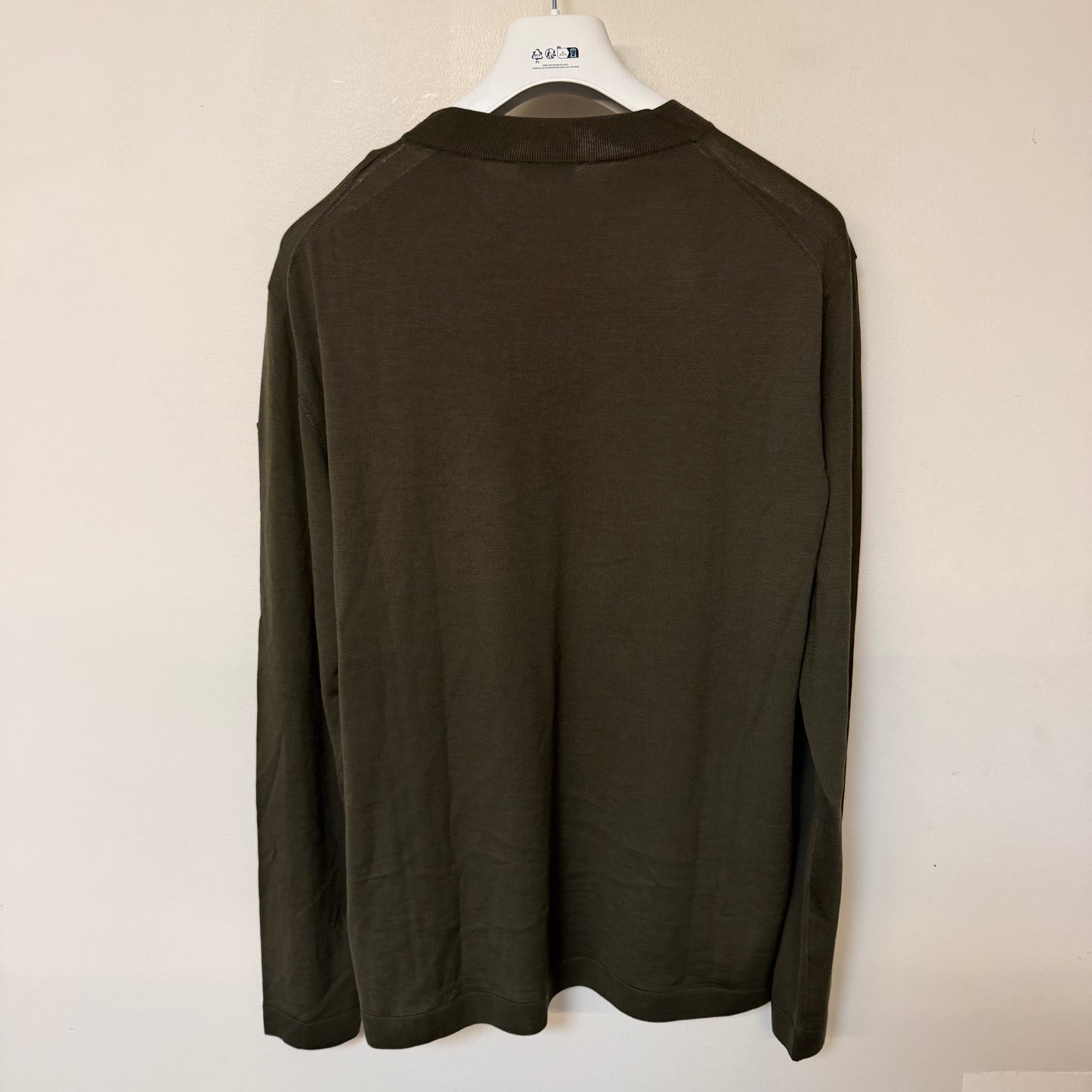 Moncler Woolen “Matt Black” Sweater Khaki - Size XXL