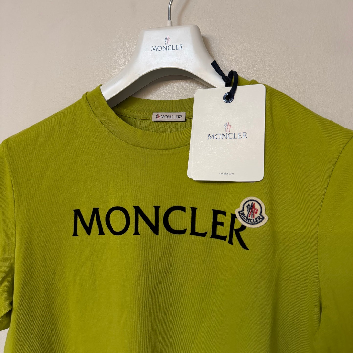 Moncler Flocked Logo Tshirt - Size S