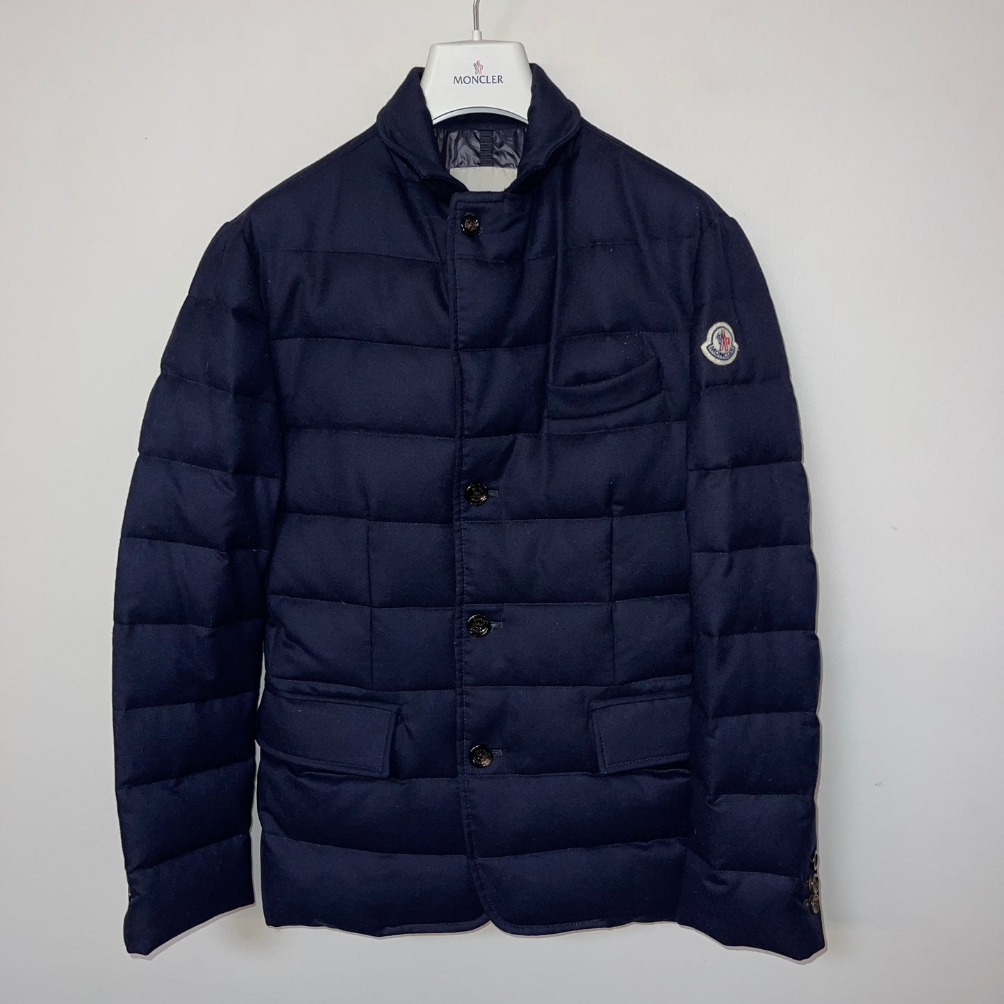 Moncler Rodin Woolen Down Jacket - Size 0