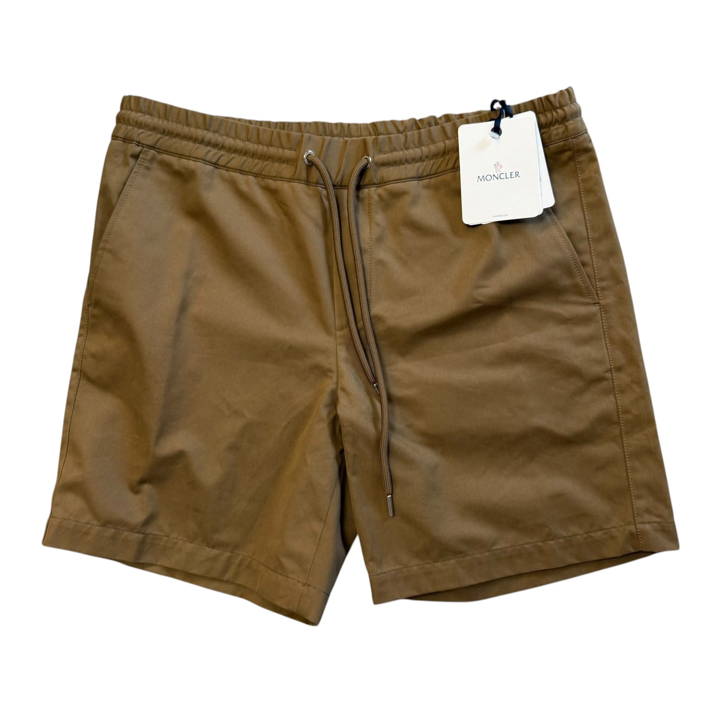 Moncler Drawstring Shorts Light Brown - Size 54