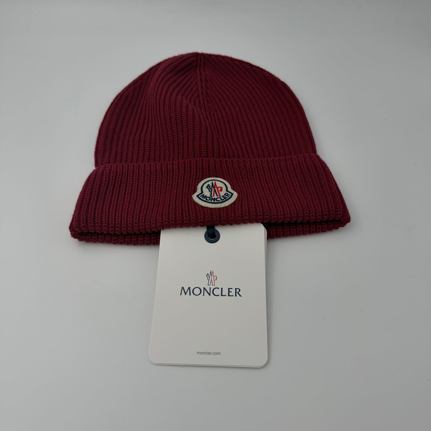 Moncler Cotton Beanie Burgundy