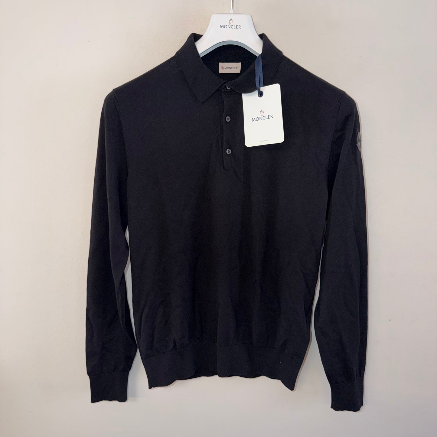 Moncler Long Sleeve Polo - Size L