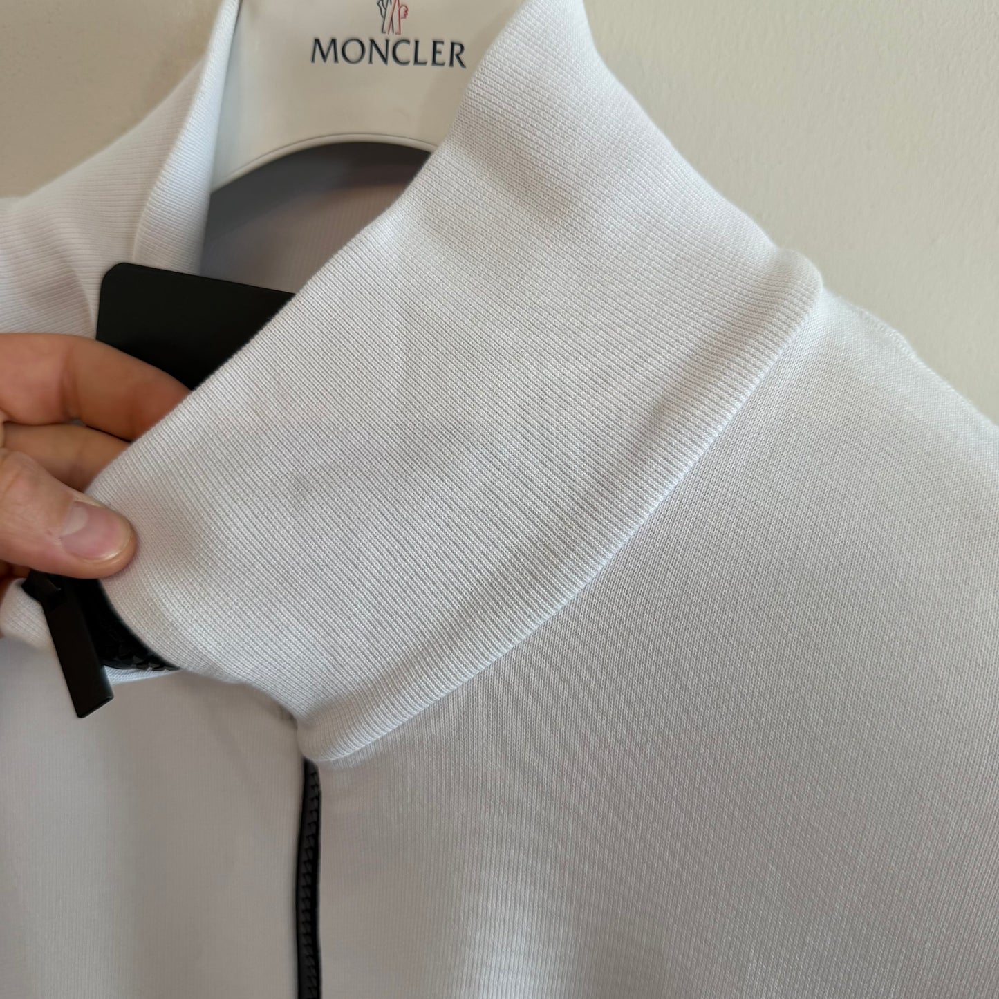 Moncler Zip Up Sweatshirt “Matt Black” - Size L