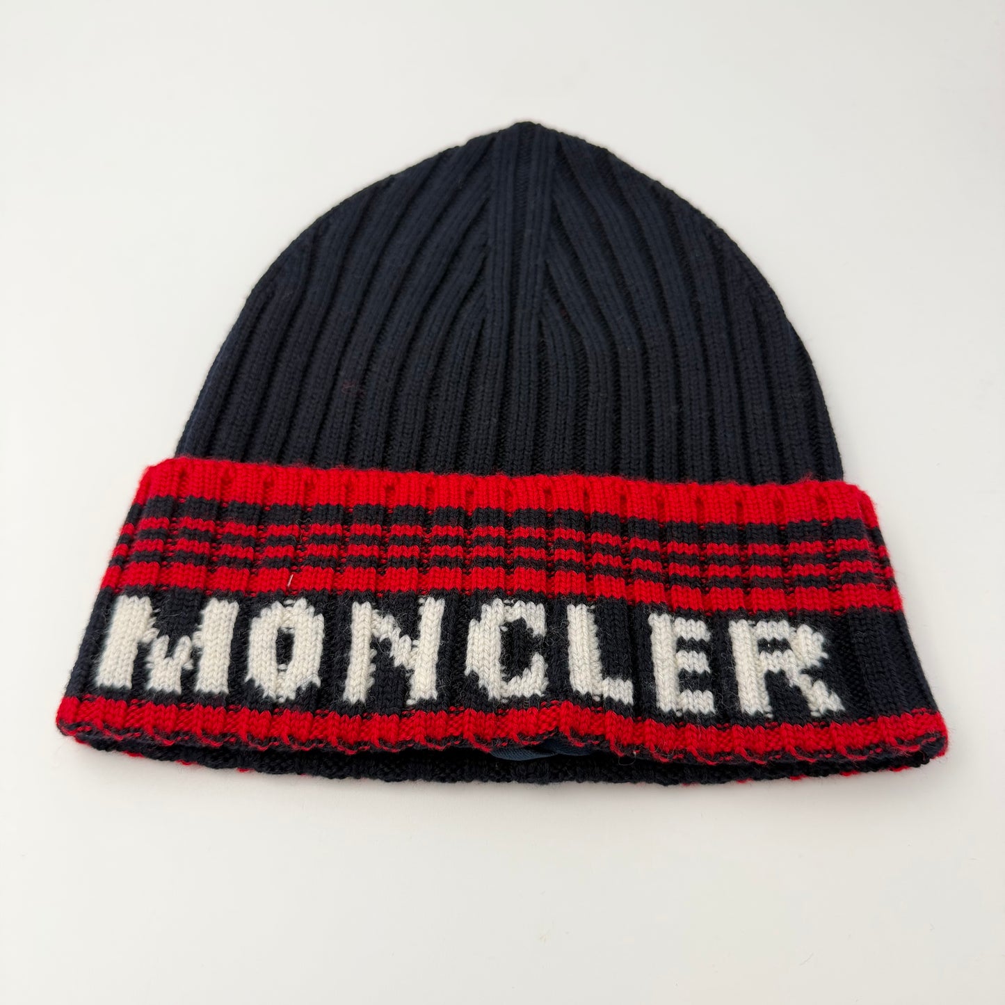 Moncler Knitted Beanie Navy