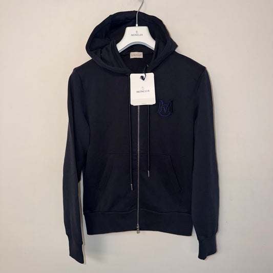 Moncler Zip Up Hoodie Navy - Size M