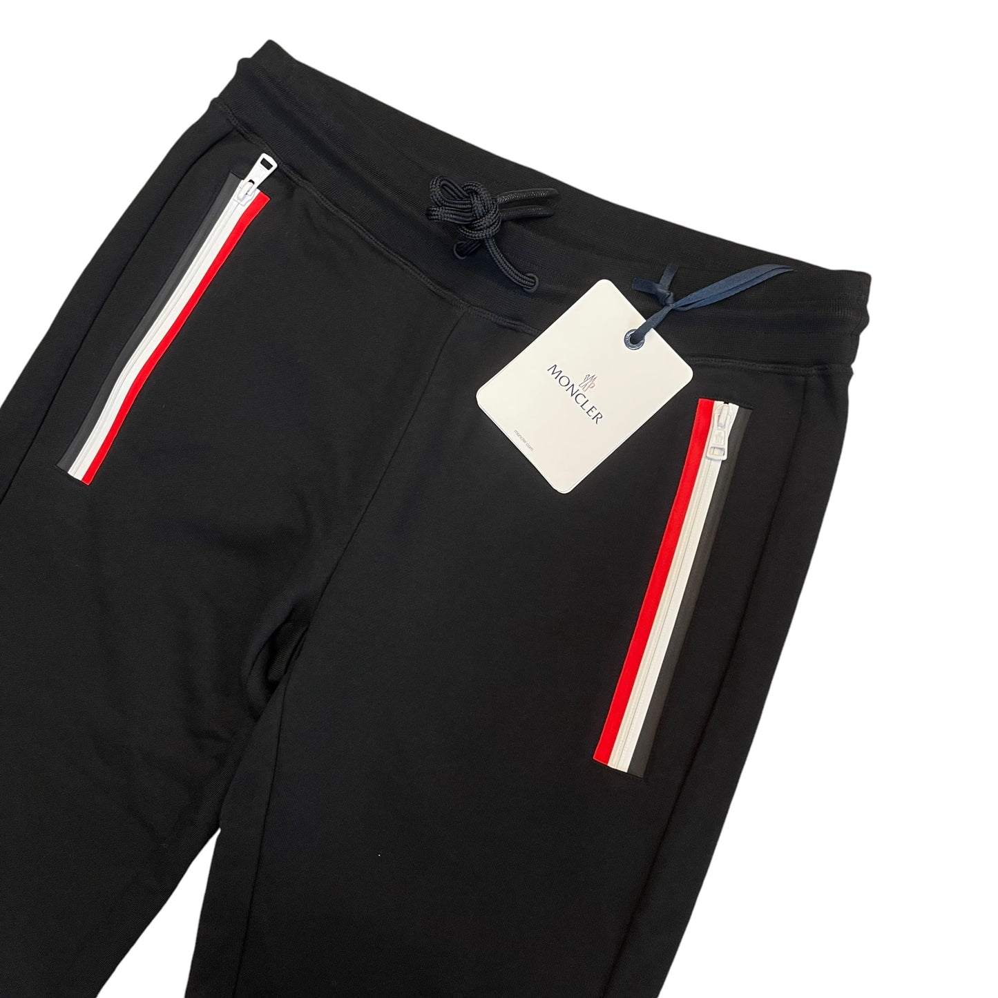 Moncler Mens Matte Black Jogging Pants - Size L