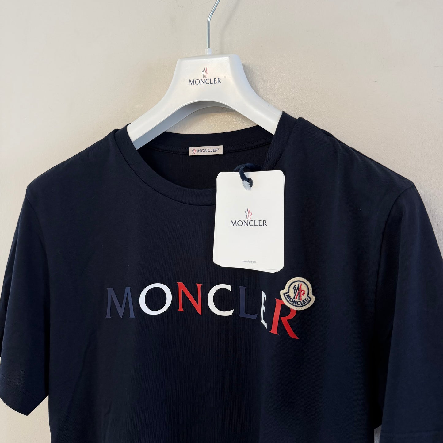 Moncler Mens Tshirt Navy - Size L