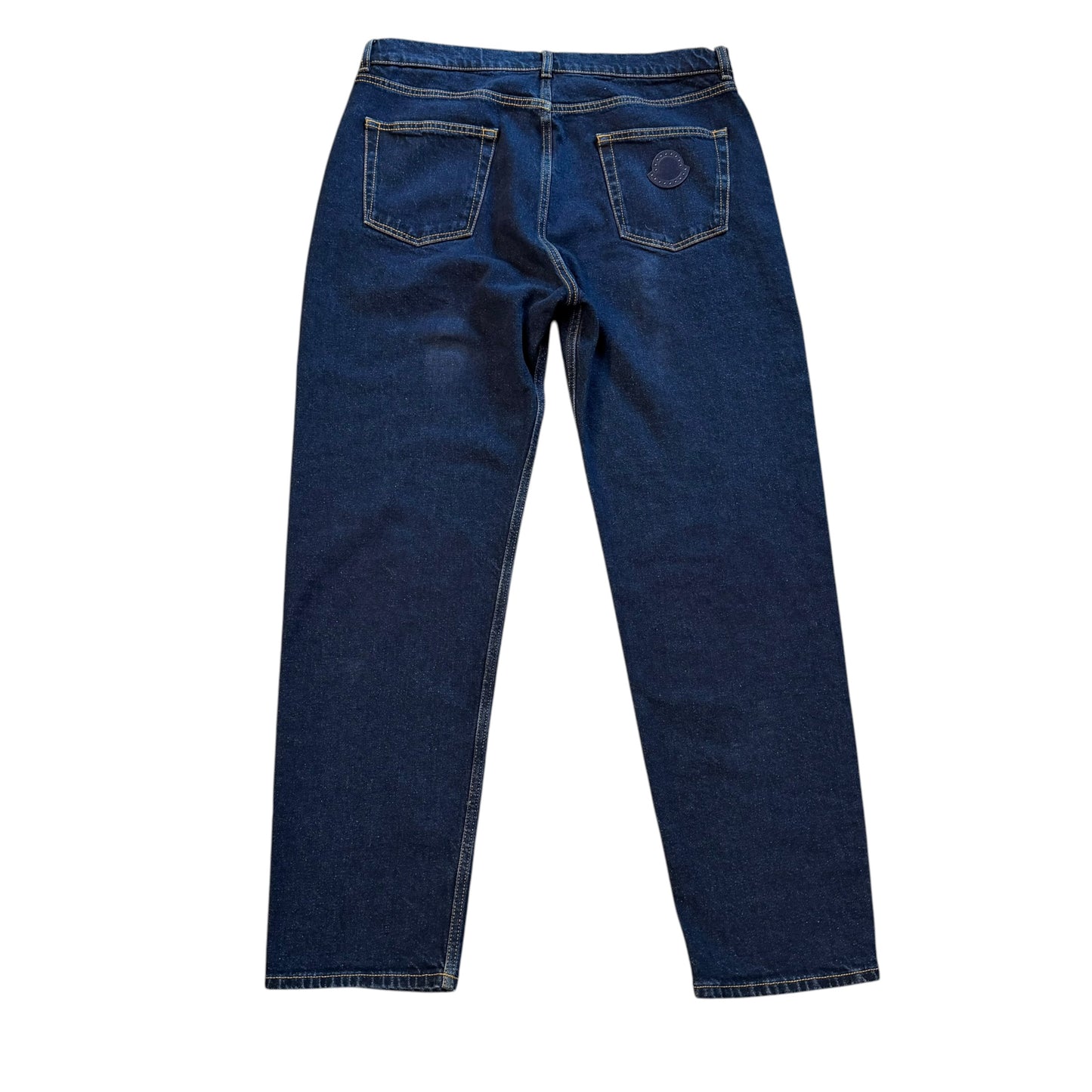 Moncler Straight Leg Denim Jeans Dark Blue - Sizes 50 & 52