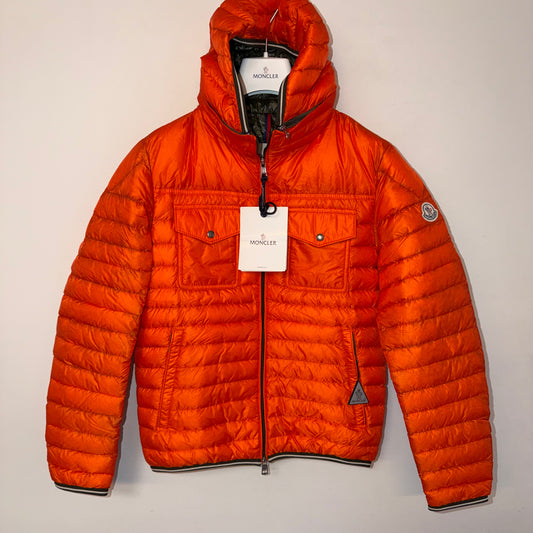 Moncler Clovis Hooded Down Jacket - Size 0
