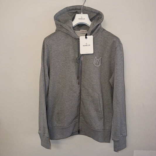 Moncler Zip Up Hoodie Grey - Size XL