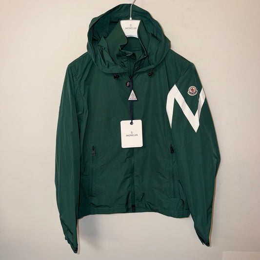 Moncler Fetuque Hooded Windbreaker Green - Sizes 2 & 3