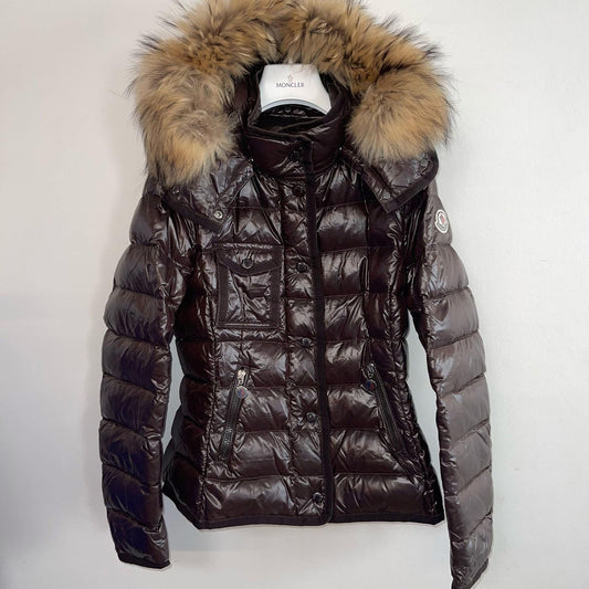 Moncler Ladies Armoise Fur Down Jacket - Size 1