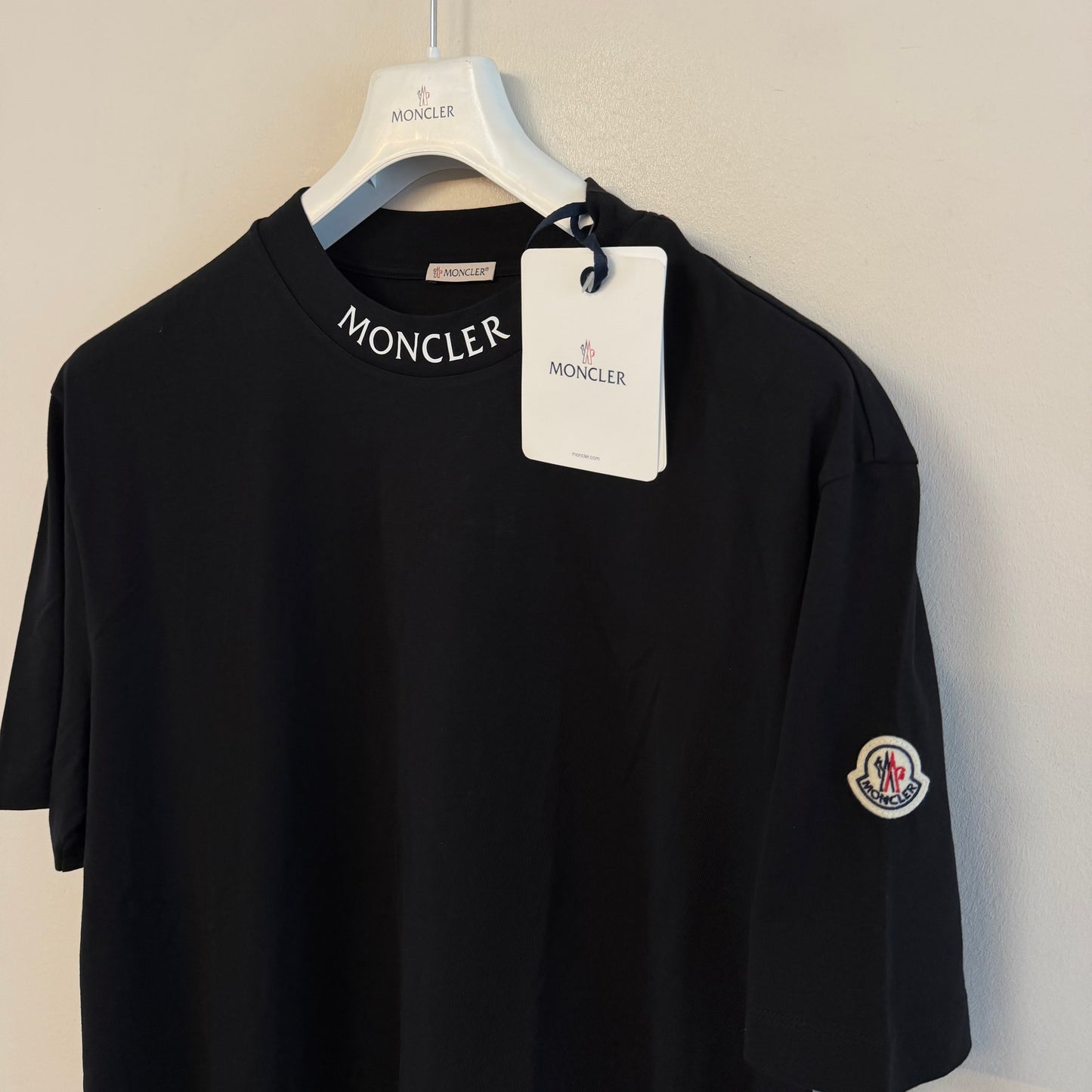Moncler Mens Tshirt Black - Size XXL