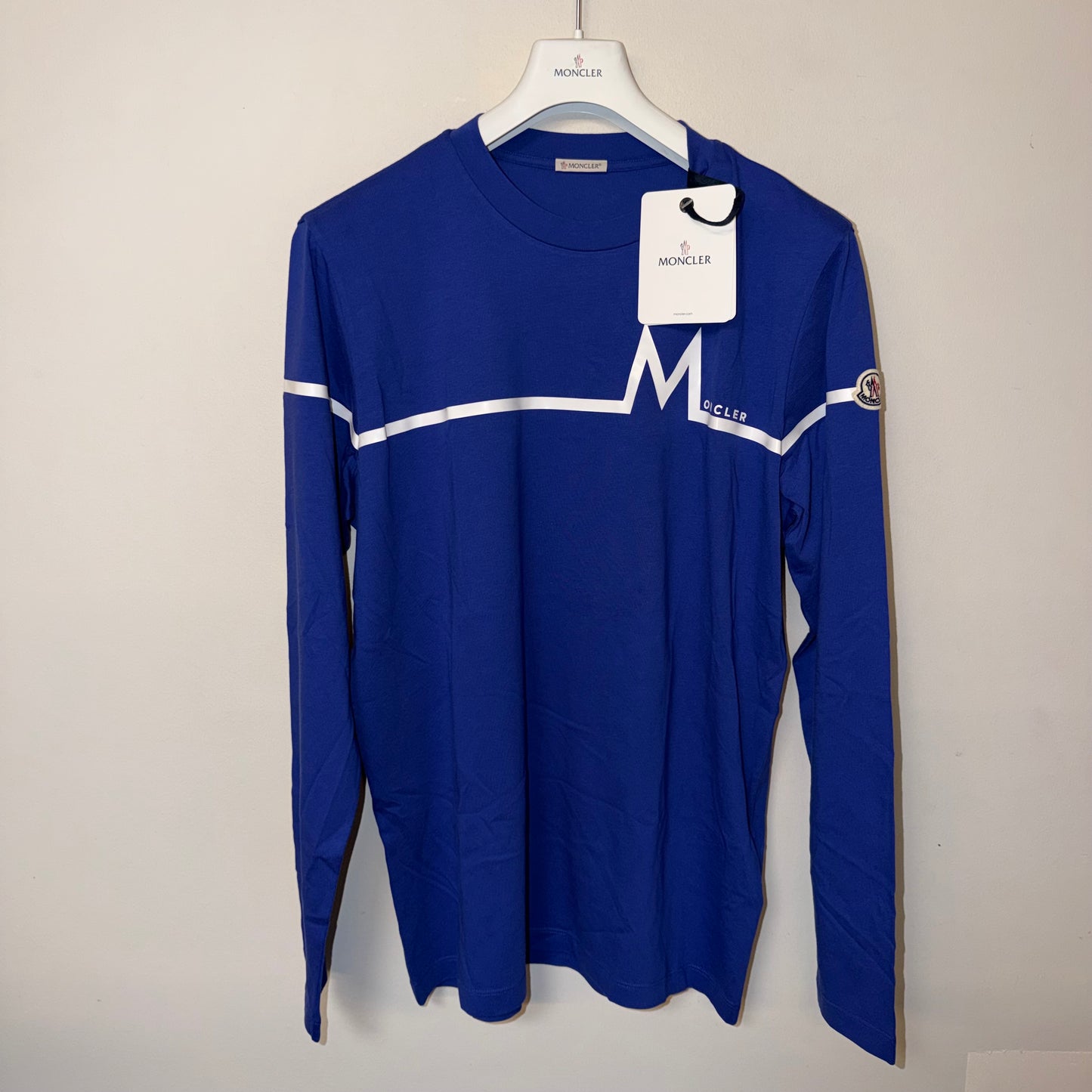 Moncler Long Sleeve T-Shirt Blue - Size L