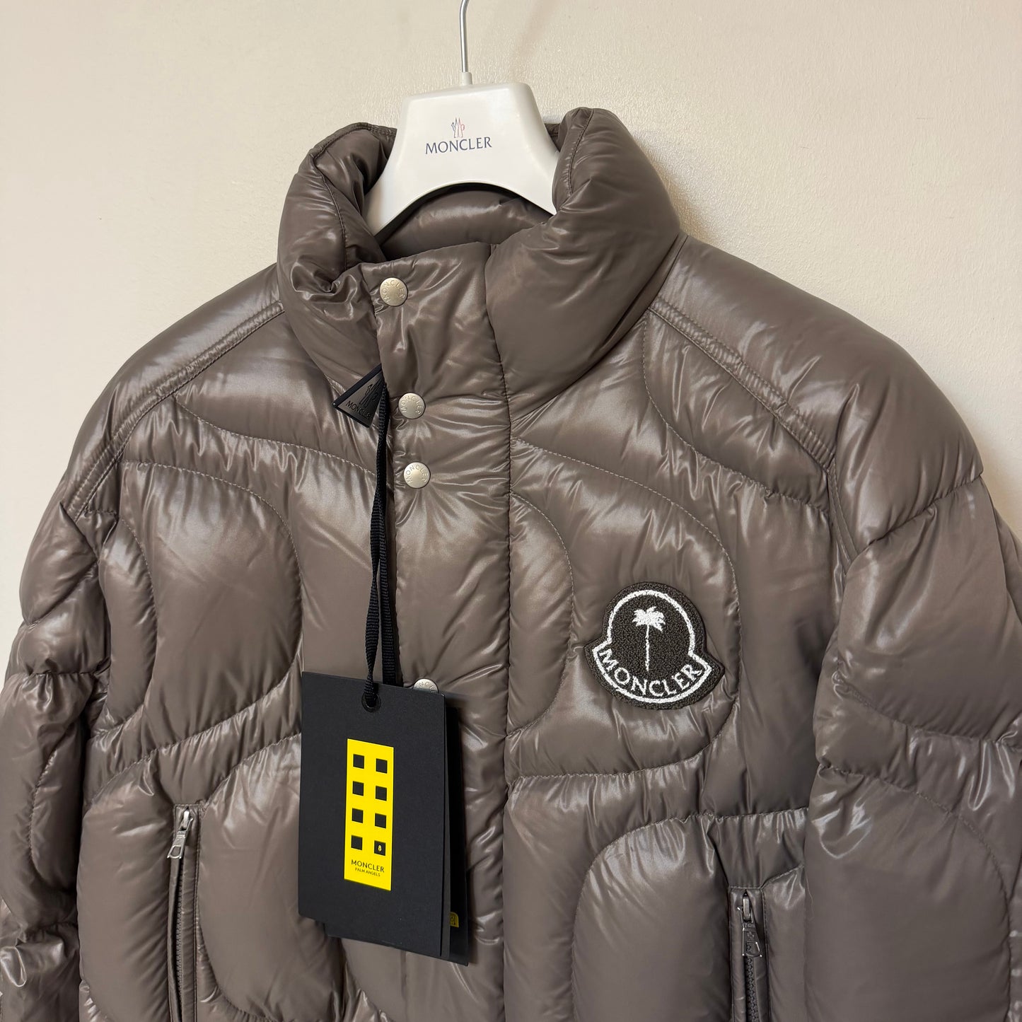 Moncler x Palm Angels Haunani Down Jacket Grey - Size 1
