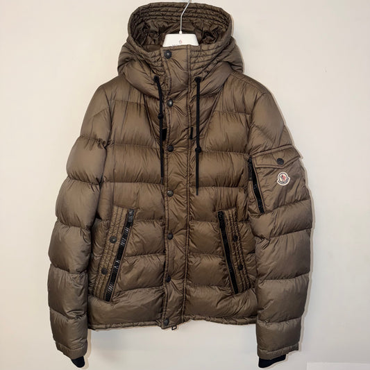 Moncler Basile Down Jacket Brown - Size 2