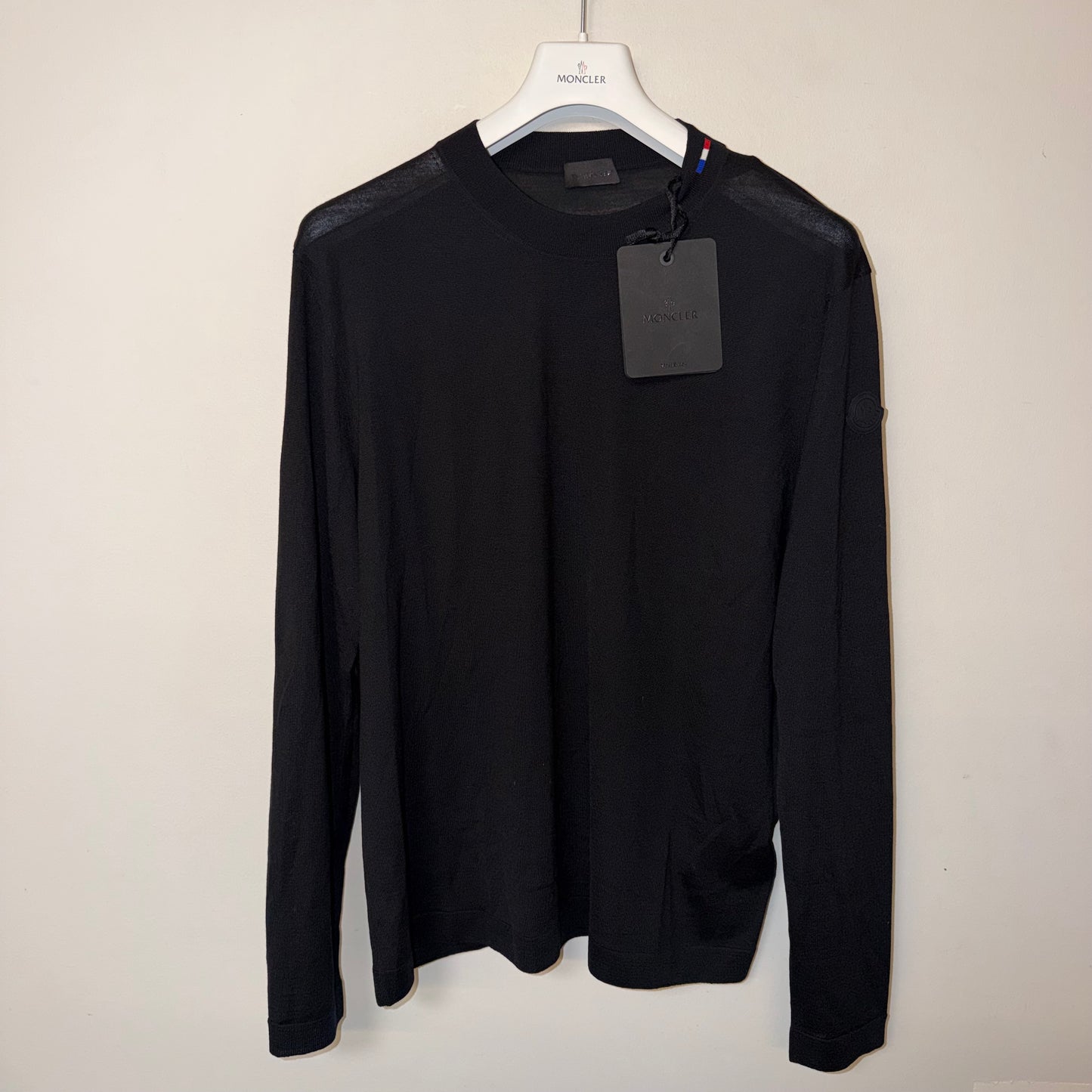 Moncler Woolen “Matt Black” Sweater Black - Size XL