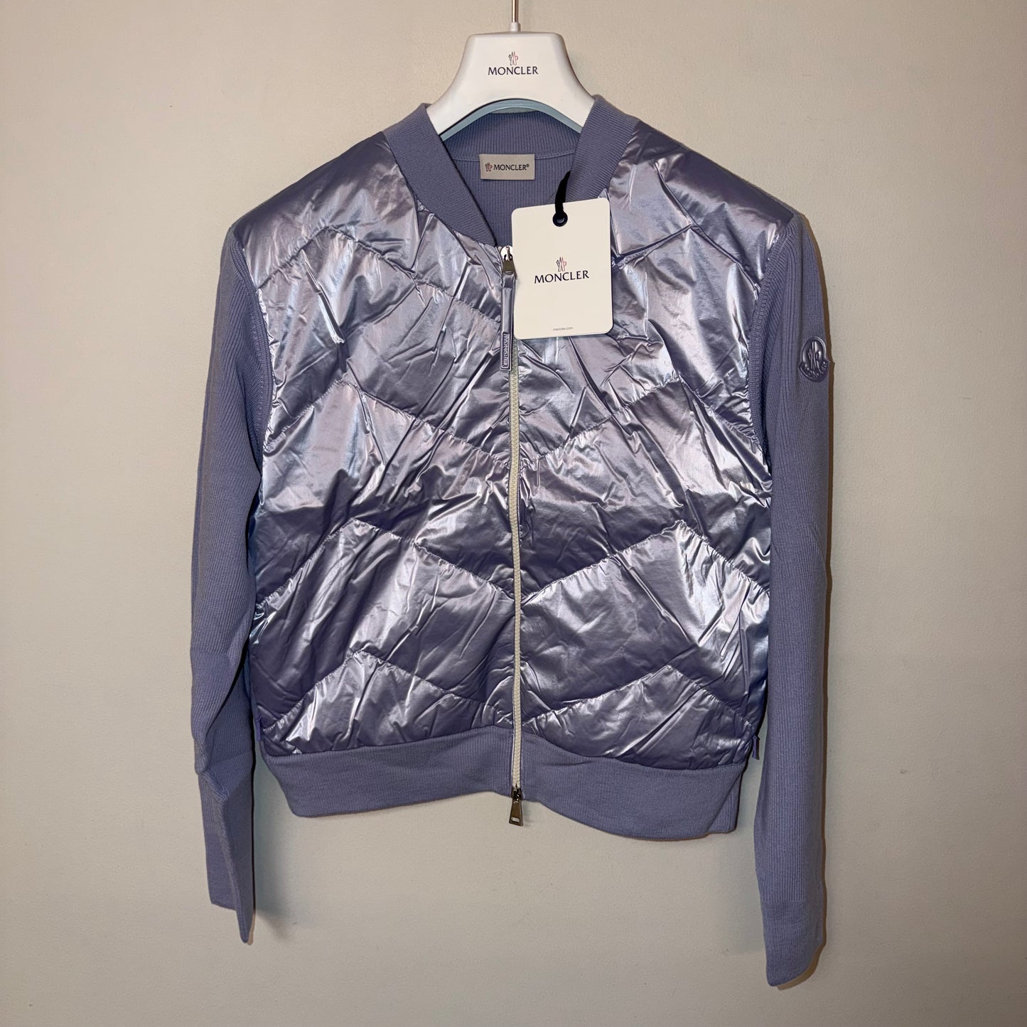 Moncler Ladies Padded Cardigan - Size L