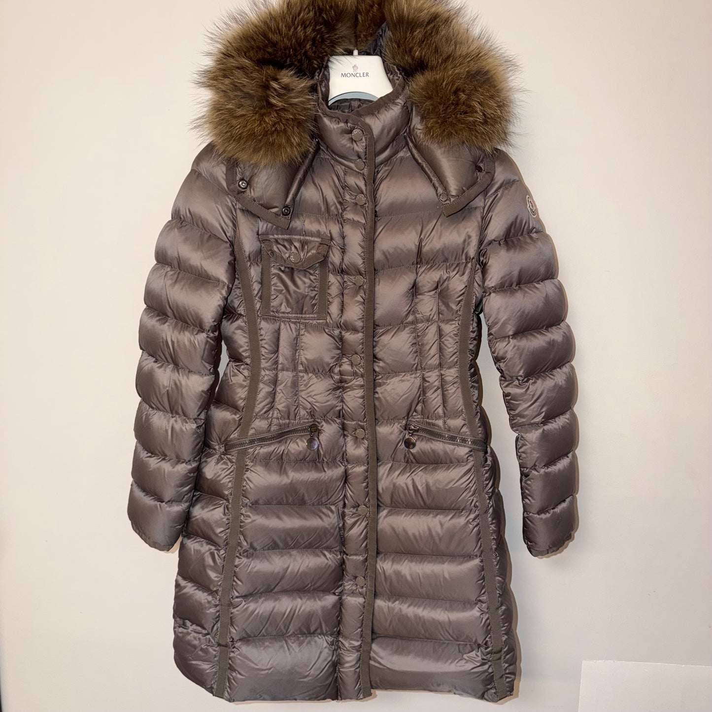 Moncler Ladies Hermifur Down Jacket - Size 1