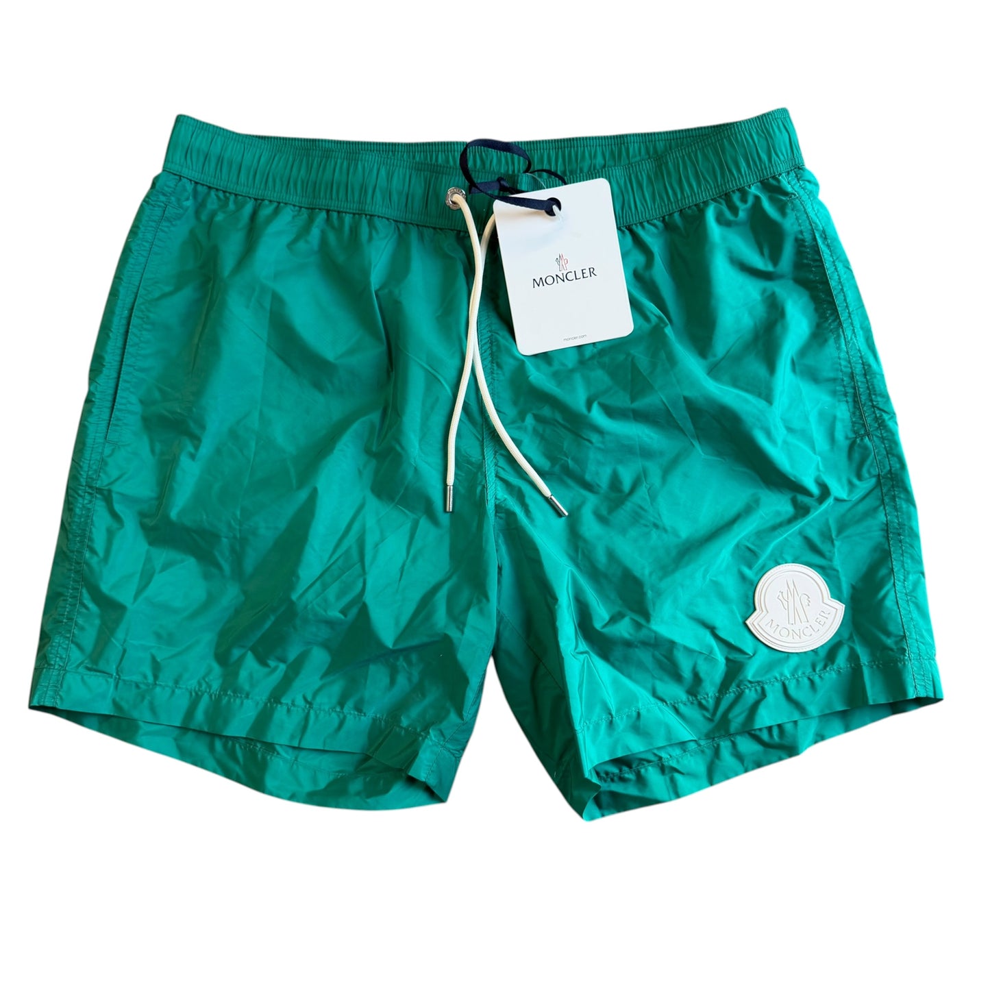 Moncler Mens Swim Shorts Green - Size XL